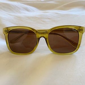 Quay Australia Kingsley Sunglasses in Olive